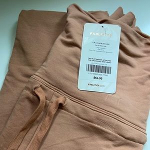 Lounge pants from Fabletics; so comfy and soft (just wrong size for me!)